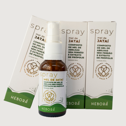 Spray de Extrato de Própolis Verde e Mel de Jataí - Kit com 3 unidades